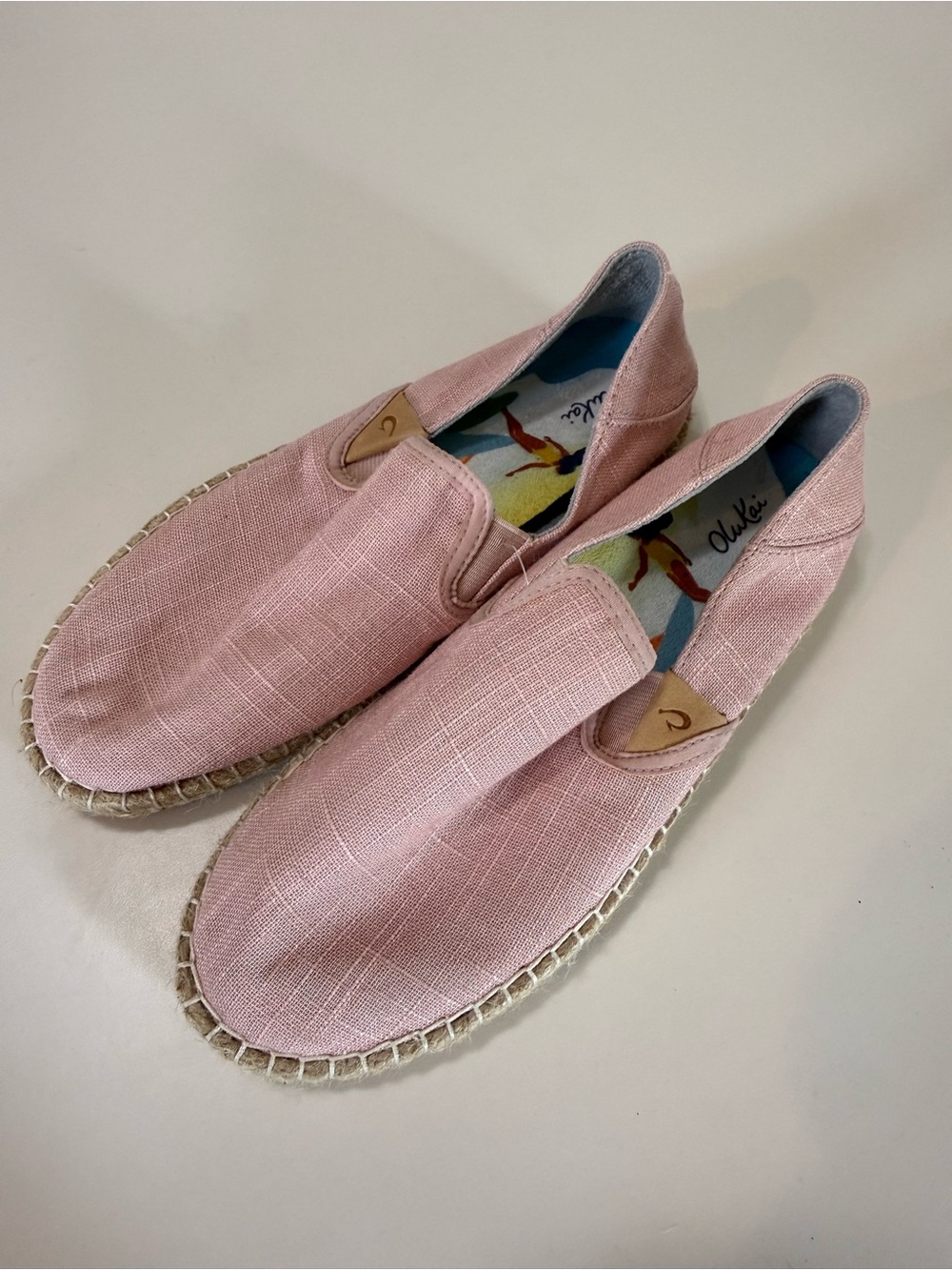 OluKai Kaula Pa'a Kapa Women's Espadrille Slip-On Shoes Size 6